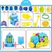 Gears Remote Control Train Toy RECONFIGURE the parts to build other types of Trains Has Music and Lights Different Colors Educational Learning Train Perfect for Toddlers Boys and Girls. B01NBINDTF